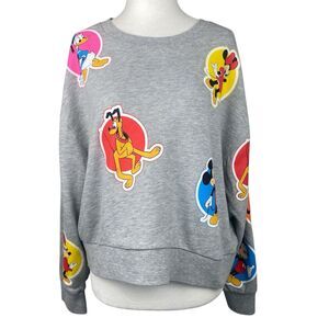 Disney Mickey Mouse and Friends Graphic Sweatshirt Womens Extra Large Gray